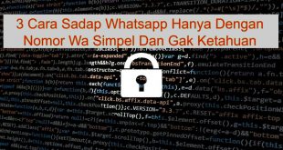 Cara Sadap Whatsapp Hanya Dengan Nomor WA Simpel dan Gak Ketahuan