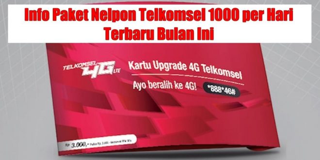 Paket Nelpon Telkomsel 1000 Per Hari
