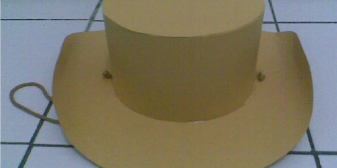 Cara Membuat Topi Sekolah dari Kertas Karton