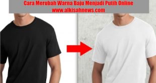 Cara Merubah Warna Baju Menjadi Putih Online