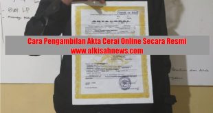 Pengambilan Akta Cerai Online Secara Resmi