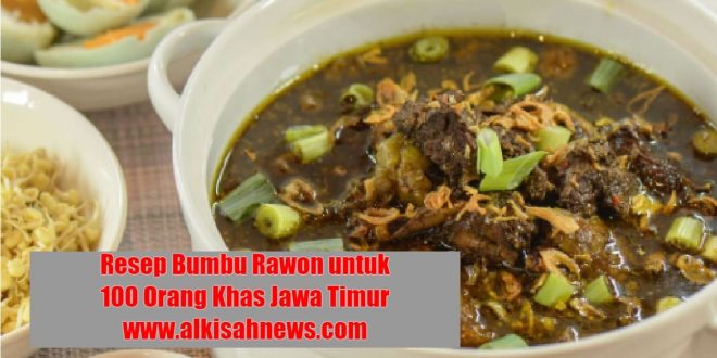 Resep Bumbu Rawon untuk 100 Orang Khas Jawa Timur