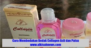 Bedak Collagen Asli dan Palsu