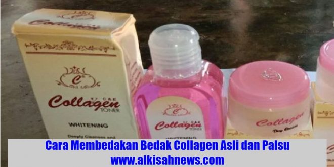 Bedak Collagen Asli dan Palsu