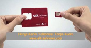 Harga Kartu Telkomsel Tanpa Kuota