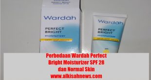 Perbedaan Wardah Perfect Bright Moisturizer SPF 28 dan Normal Skin