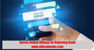Survey Online Dibayar ke Rekening Bank