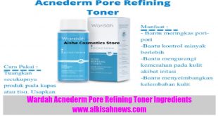 Wardah Acnederm Pore Refining Toner Ingredients