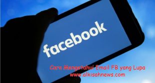 Cara Mengetahui Email FB yang Lupa