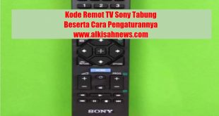 Kode Remot TV Sony Tabung