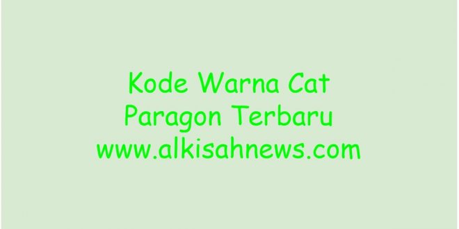 Kode Warna Cat Paragon