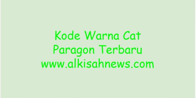 Kode Warna Cat Paragon