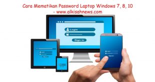 Cara Mematikan Password Laptop