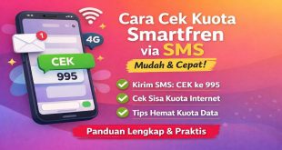 Ilustrasi cara cek kuota Smartfren via SMS dengan mengirim pesan CEK ke 995 untuk mengetahui sisa kuota internet Smartfren.
