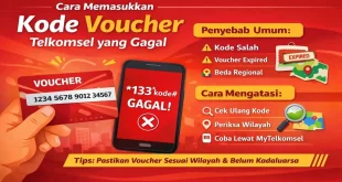 cara memasukkan kode voucher telkomsel yang gagal serta penyebab dan solusi agar voucher berhasil digunakan